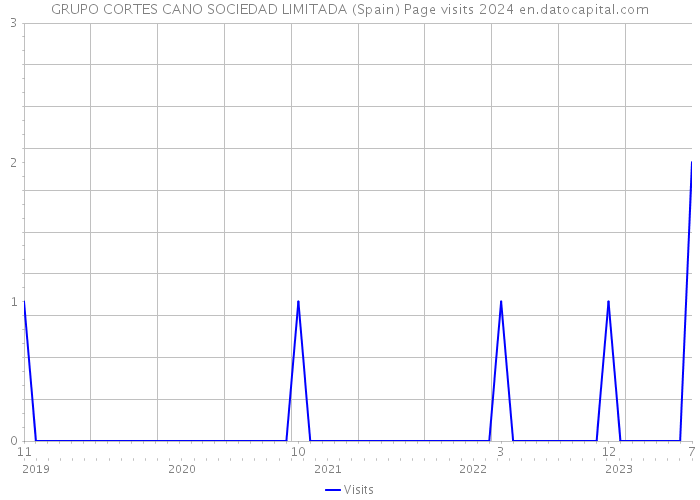 GRUPO CORTES CANO SOCIEDAD LIMITADA (Spain) Page visits 2024 
