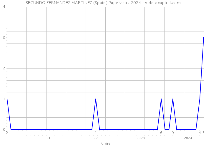 SEGUNDO FERNANDEZ MARTINEZ (Spain) Page visits 2024 