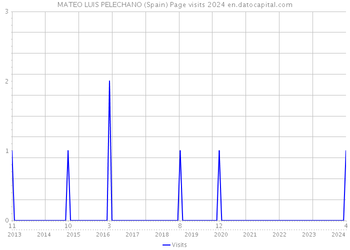 MATEO LUIS PELECHANO (Spain) Page visits 2024 