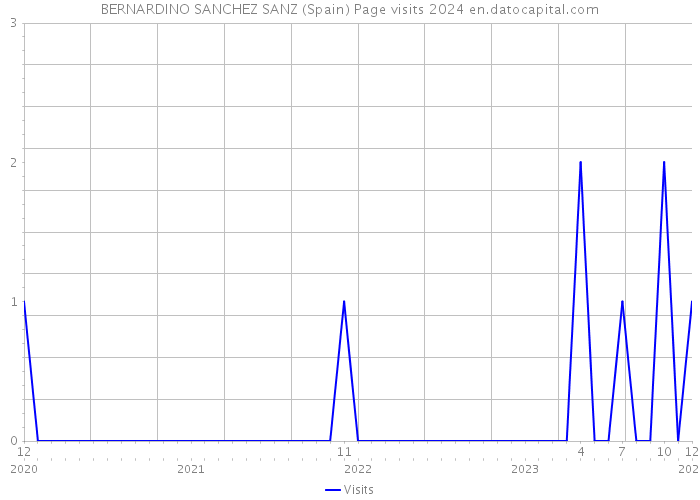 BERNARDINO SANCHEZ SANZ (Spain) Page visits 2024 