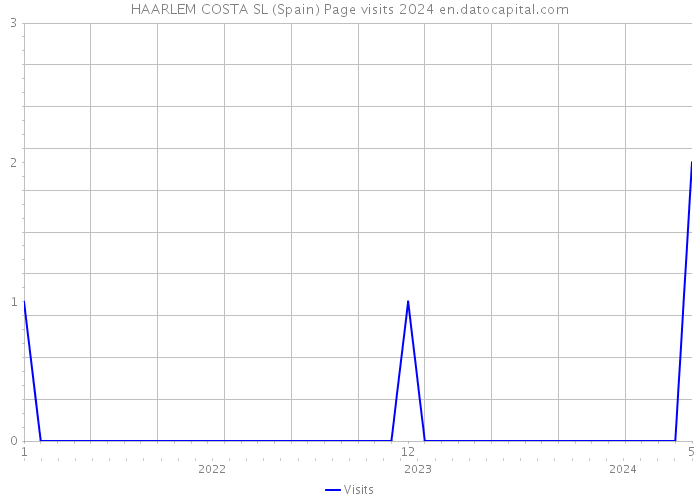 HAARLEM COSTA SL (Spain) Page visits 2024 
