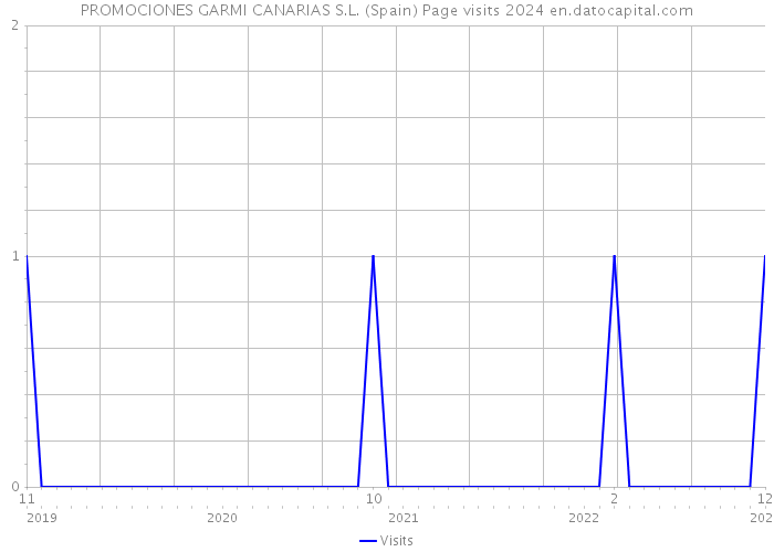 PROMOCIONES GARMI CANARIAS S.L. (Spain) Page visits 2024 