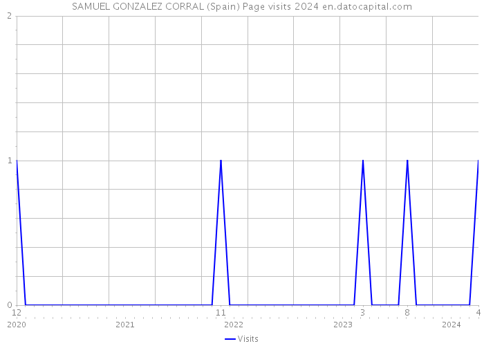 SAMUEL GONZALEZ CORRAL (Spain) Page visits 2024 