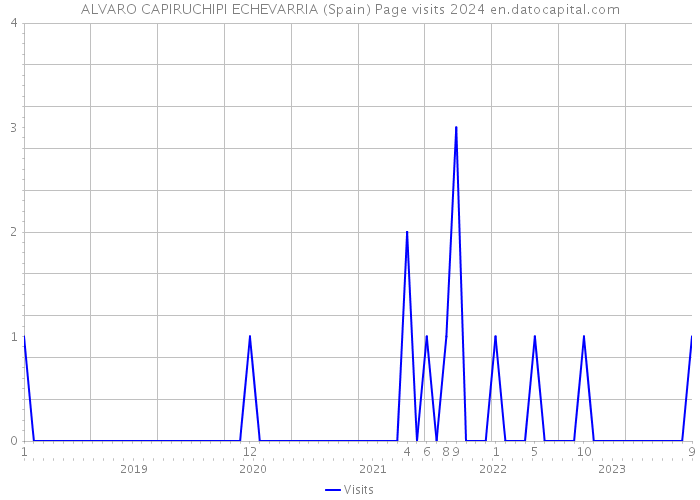 ALVARO CAPIRUCHIPI ECHEVARRIA (Spain) Page visits 2024 