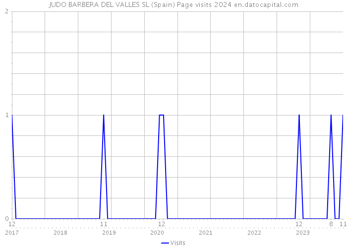 JUDO BARBERA DEL VALLES SL (Spain) Page visits 2024 