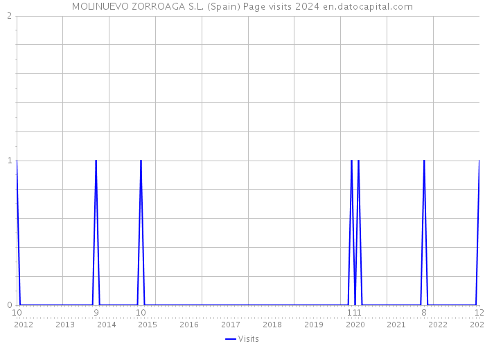 MOLINUEVO ZORROAGA S.L. (Spain) Page visits 2024 
