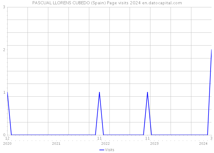 PASCUAL LLORENS CUBEDO (Spain) Page visits 2024 