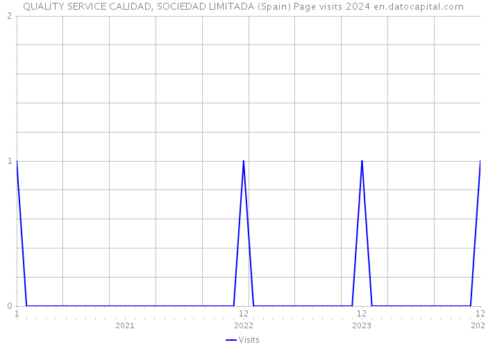 QUALITY SERVICE CALIDAD, SOCIEDAD LIMITADA (Spain) Page visits 2024 