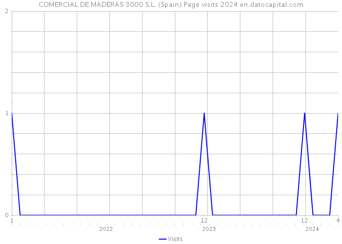 COMERCIAL DE MADERAS 3000 S.L. (Spain) Page visits 2024 