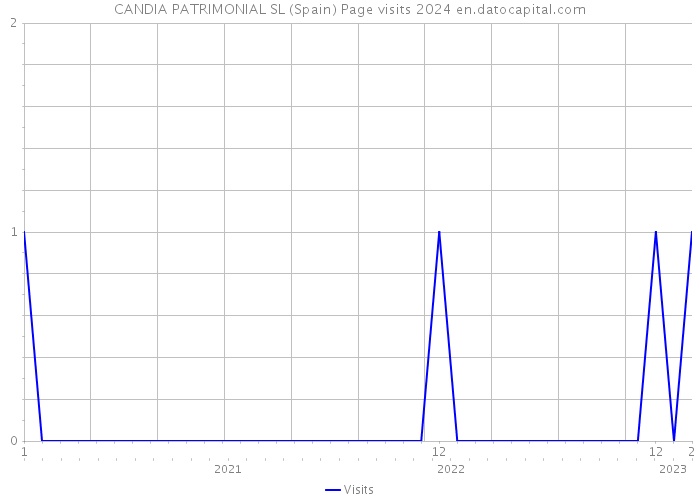 CANDIA PATRIMONIAL SL (Spain) Page visits 2024 