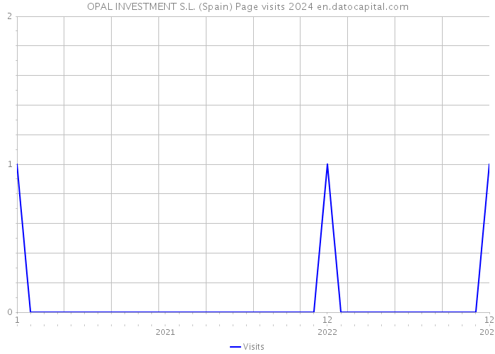 OPAL INVESTMENT S.L. (Spain) Page visits 2024 