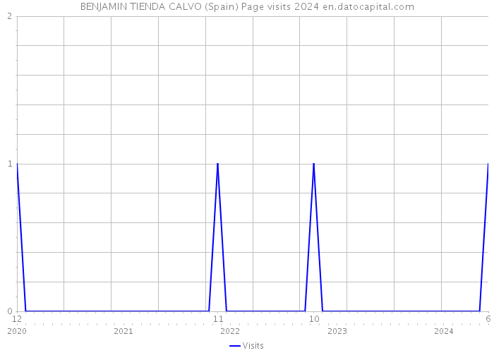 BENJAMIN TIENDA CALVO (Spain) Page visits 2024 