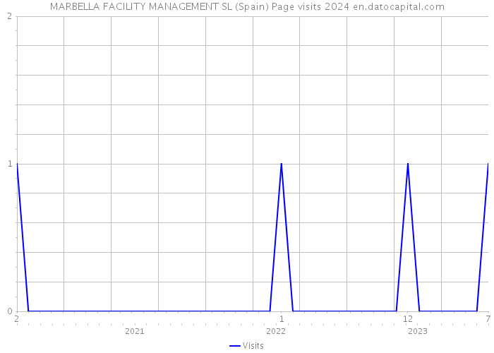 MARBELLA FACILITY MANAGEMENT SL (Spain) Page visits 2024 