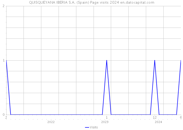 QUISQUEYANA IBERIA S.A. (Spain) Page visits 2024 