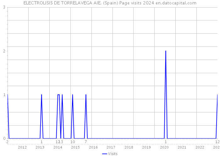 ELECTROLISIS DE TORRELAVEGA AIE. (Spain) Page visits 2024 