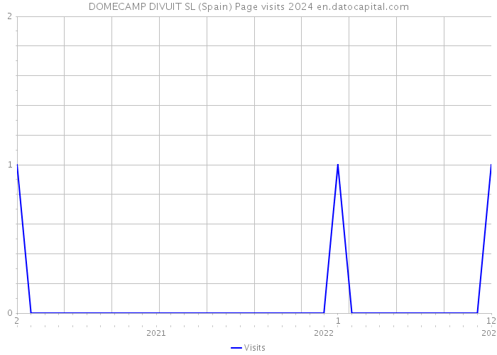 DOMECAMP DIVUIT SL (Spain) Page visits 2024 