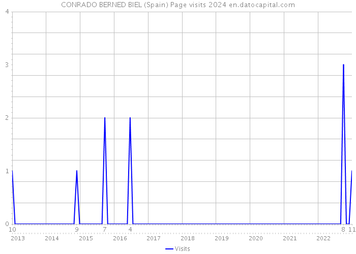 CONRADO BERNED BIEL (Spain) Page visits 2024 