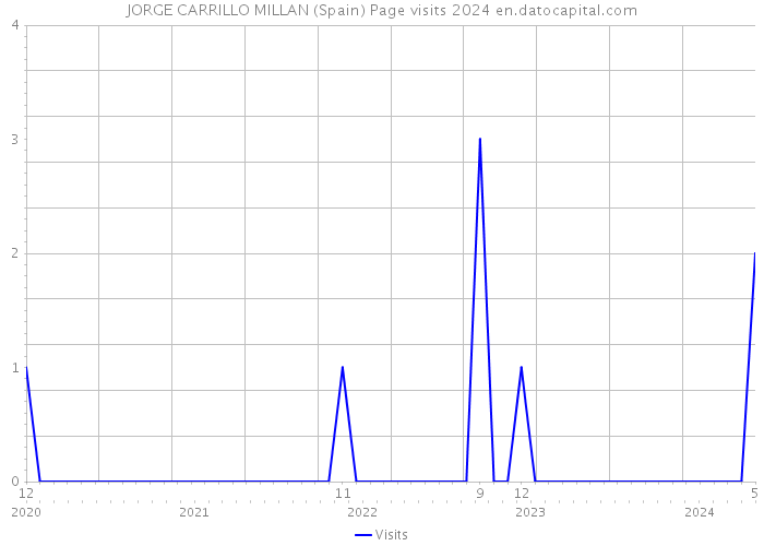 JORGE CARRILLO MILLAN (Spain) Page visits 2024 