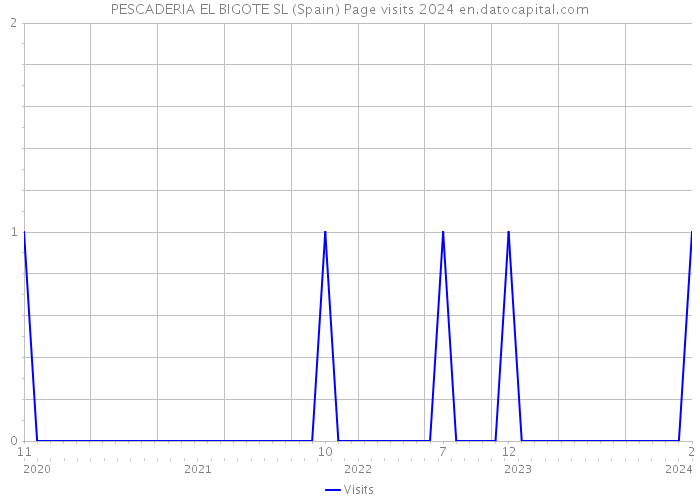 PESCADERIA EL BIGOTE SL (Spain) Page visits 2024 