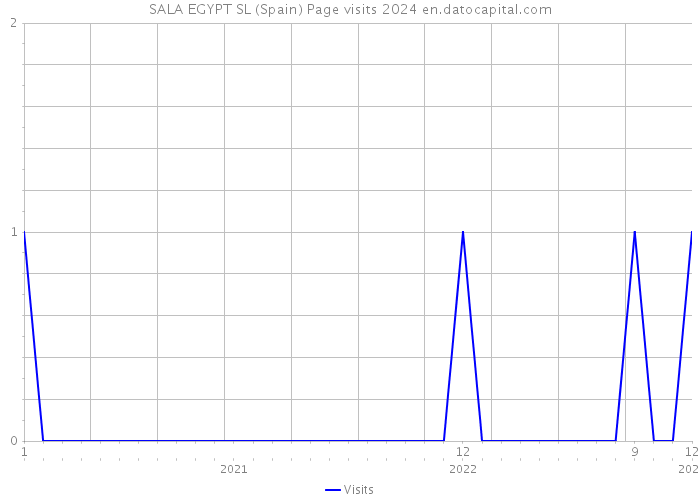 SALA EGYPT SL (Spain) Page visits 2024 
