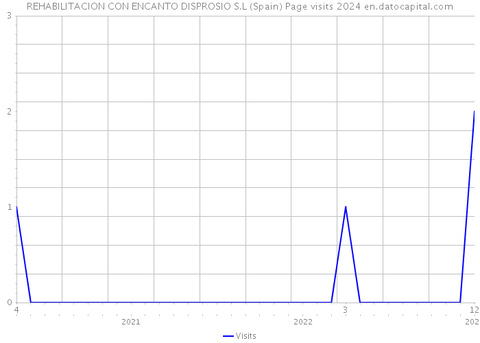 REHABILITACION CON ENCANTO DISPROSIO S.L (Spain) Page visits 2024 