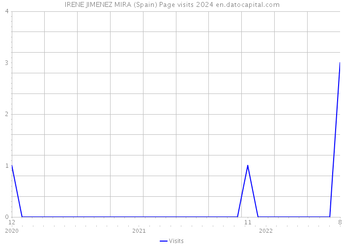 IRENE JIMENEZ MIRA (Spain) Page visits 2024 