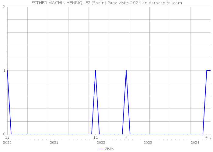 ESTHER MACHIN HENRIQUEZ (Spain) Page visits 2024 