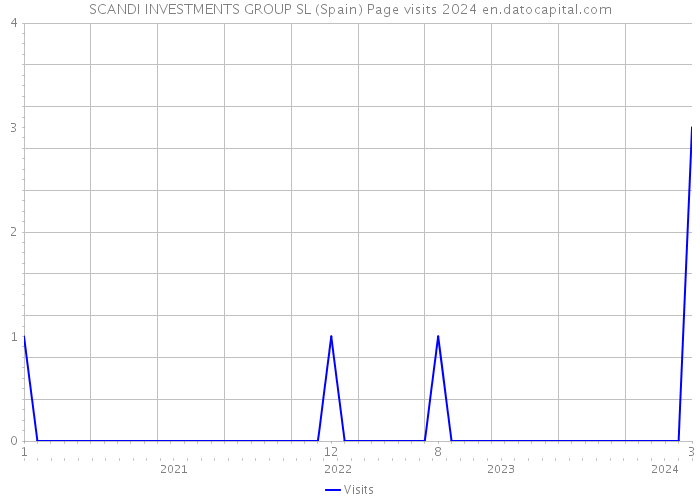SCANDI INVESTMENTS GROUP SL (Spain) Page visits 2024 