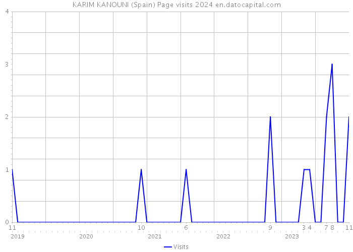 KARIM KANOUNI (Spain) Page visits 2024 