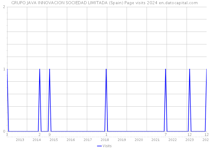 GRUPO JAVA INNOVACION SOCIEDAD LIMITADA (Spain) Page visits 2024 
