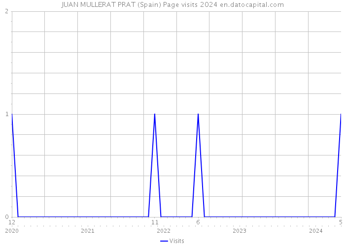 JUAN MULLERAT PRAT (Spain) Page visits 2024 