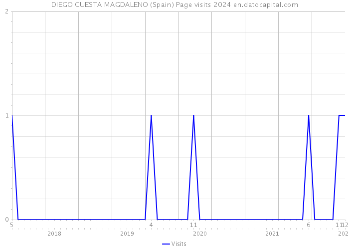 DIEGO CUESTA MAGDALENO (Spain) Page visits 2024 