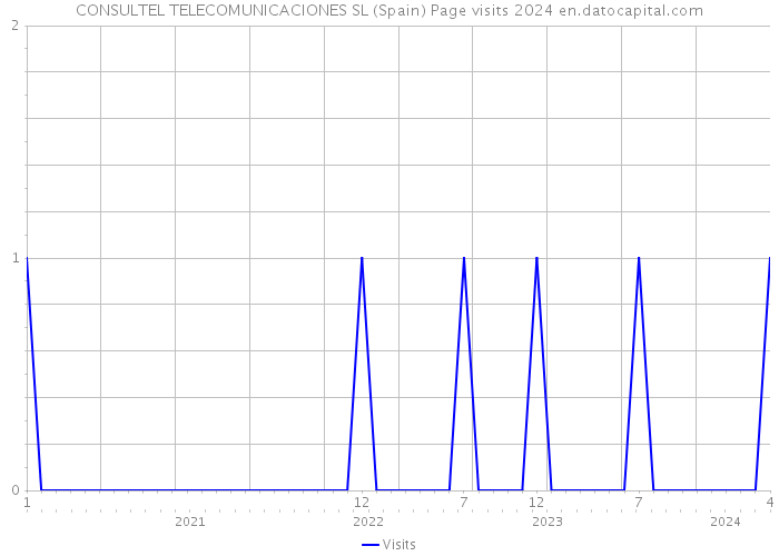 CONSULTEL TELECOMUNICACIONES SL (Spain) Page visits 2024 