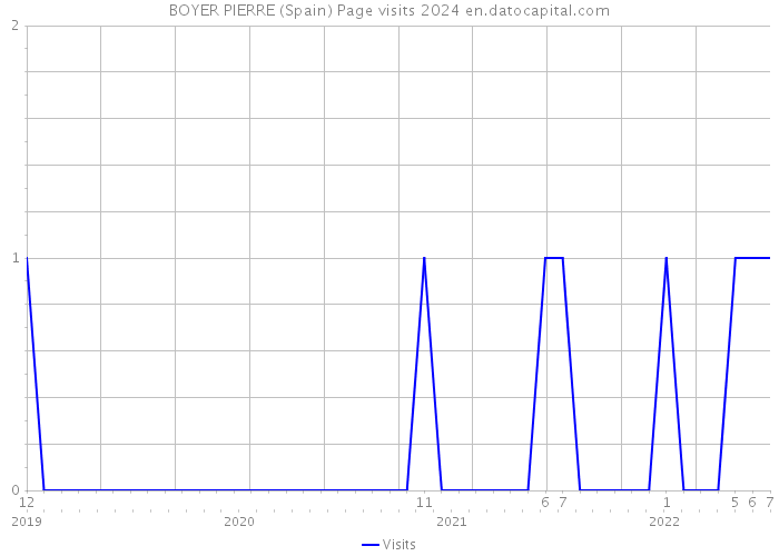 BOYER PIERRE (Spain) Page visits 2024 