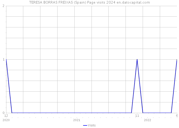 TERESA BORRAS FREIXAS (Spain) Page visits 2024 