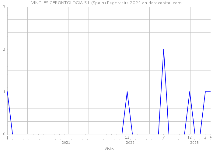 VINCLES GERONTOLOGIA S.L (Spain) Page visits 2024 