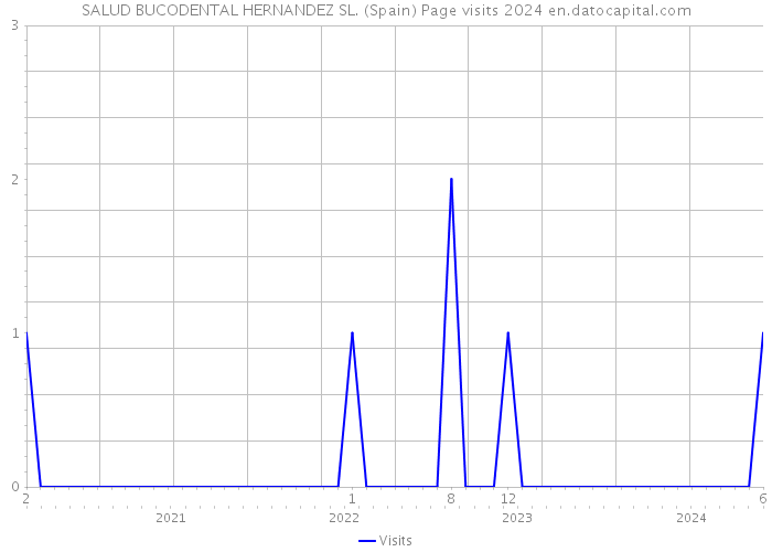 SALUD BUCODENTAL HERNANDEZ SL. (Spain) Page visits 2024 