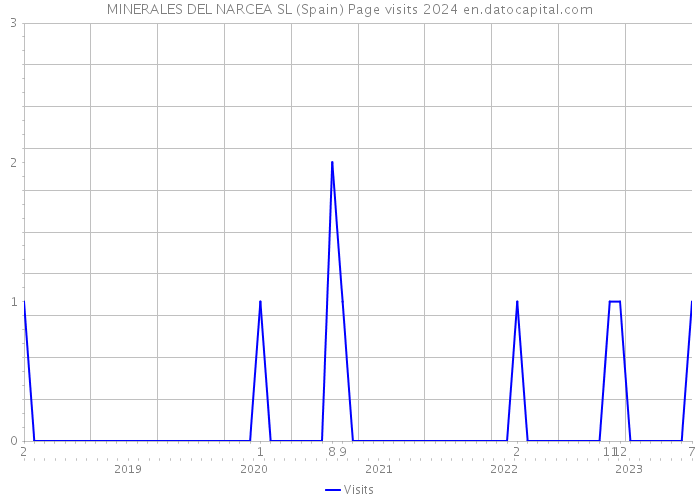 MINERALES DEL NARCEA SL (Spain) Page visits 2024 
