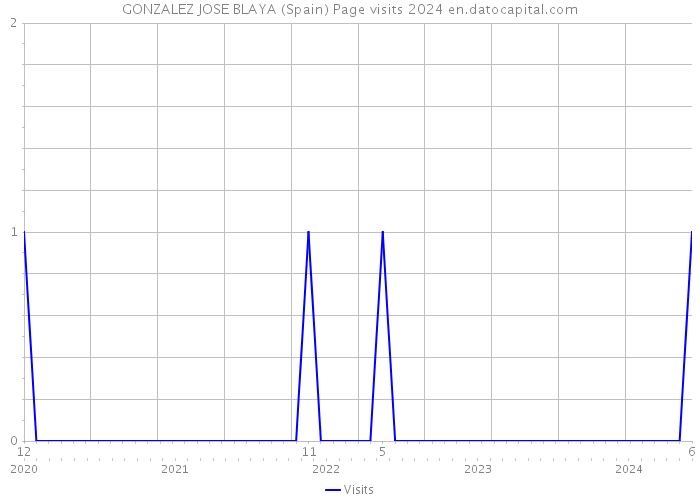 GONZALEZ JOSE BLAYA (Spain) Page visits 2024 