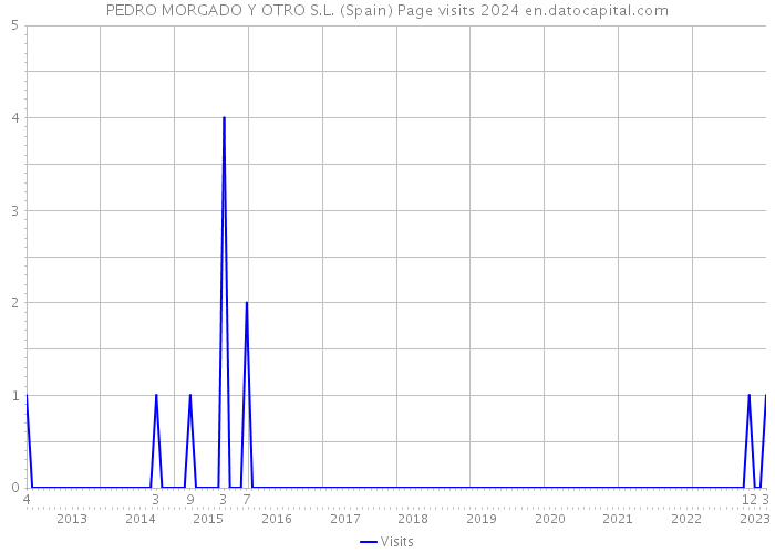 PEDRO MORGADO Y OTRO S.L. (Spain) Page visits 2024 