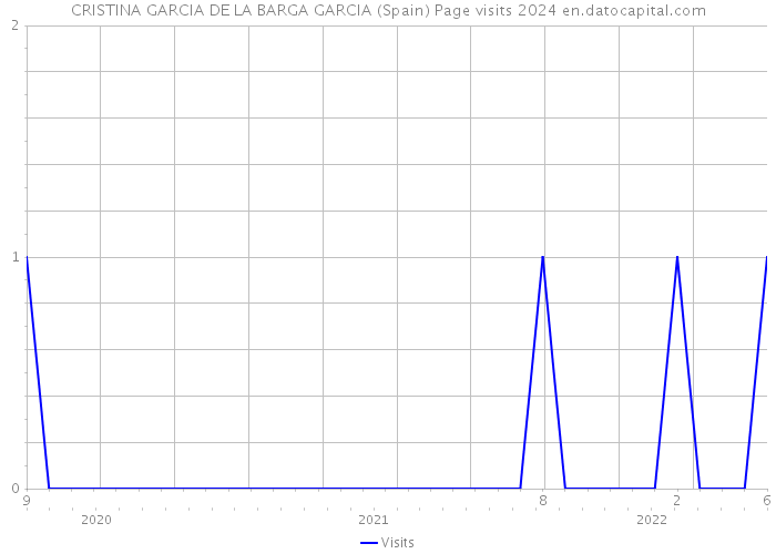 CRISTINA GARCIA DE LA BARGA GARCIA (Spain) Page visits 2024 