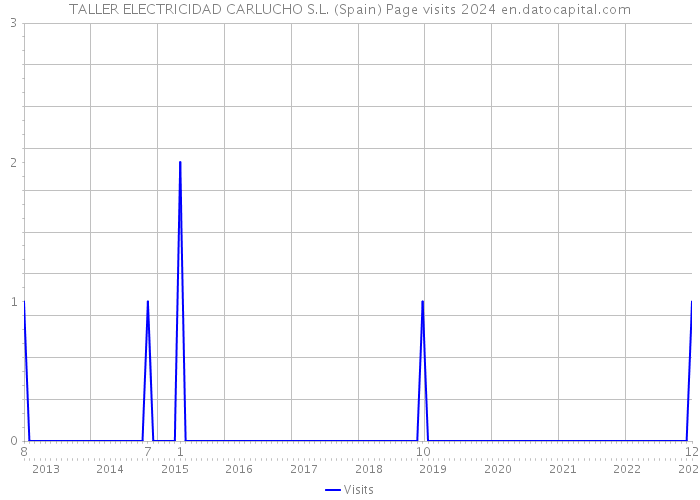 TALLER ELECTRICIDAD CARLUCHO S.L. (Spain) Page visits 2024 