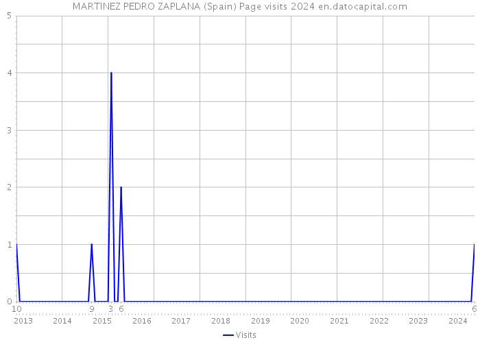 MARTINEZ PEDRO ZAPLANA (Spain) Page visits 2024 