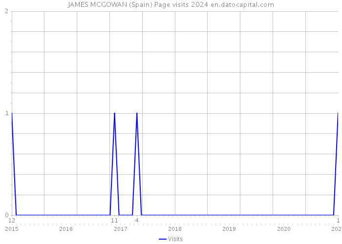 JAMES MCGOWAN (Spain) Page visits 2024 