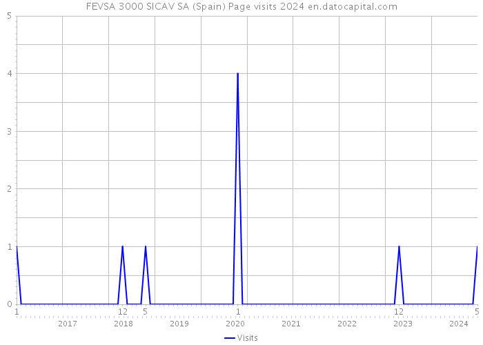 FEVSA 3000 SICAV SA (Spain) Page visits 2024 