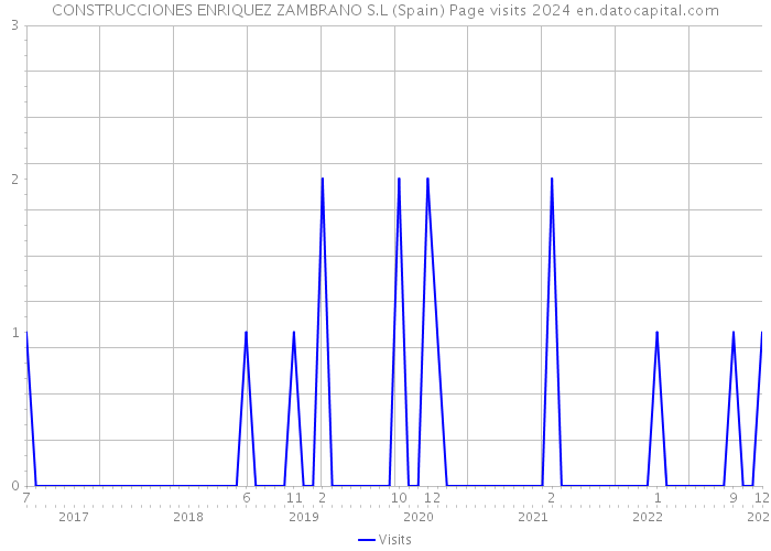 CONSTRUCCIONES ENRIQUEZ ZAMBRANO S.L (Spain) Page visits 2024 