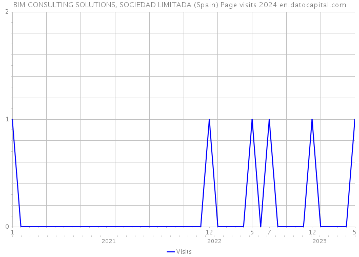 BIM CONSULTING SOLUTIONS, SOCIEDAD LIMITADA (Spain) Page visits 2024 