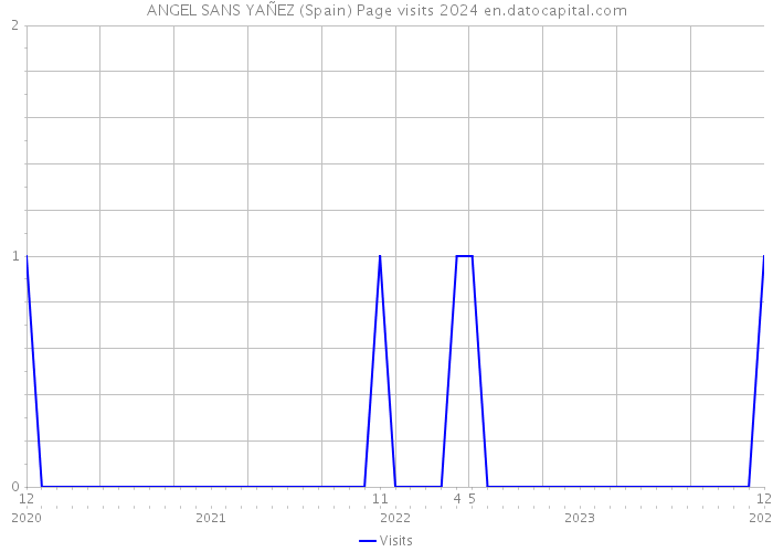 ANGEL SANS YAÑEZ (Spain) Page visits 2024 