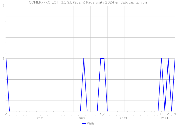 COMER-PROJECT IG.1 S.L (Spain) Page visits 2024 