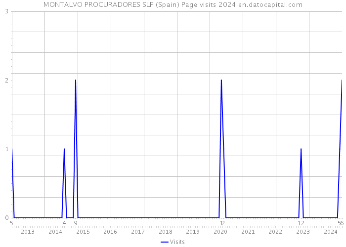 MONTALVO PROCURADORES SLP (Spain) Page visits 2024 